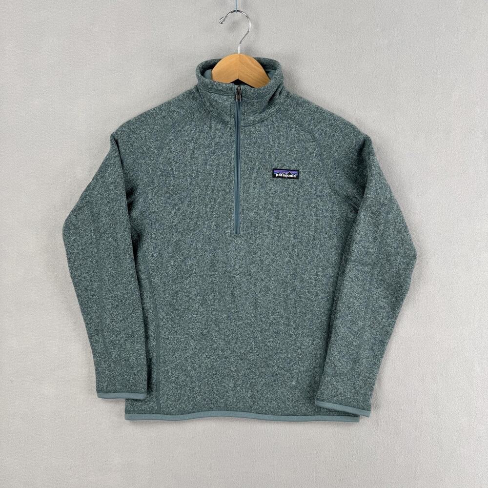 Patagonia Better Sweater Womens XS Green Fleece 1/4 Zip Pullover Outdoor Hiking